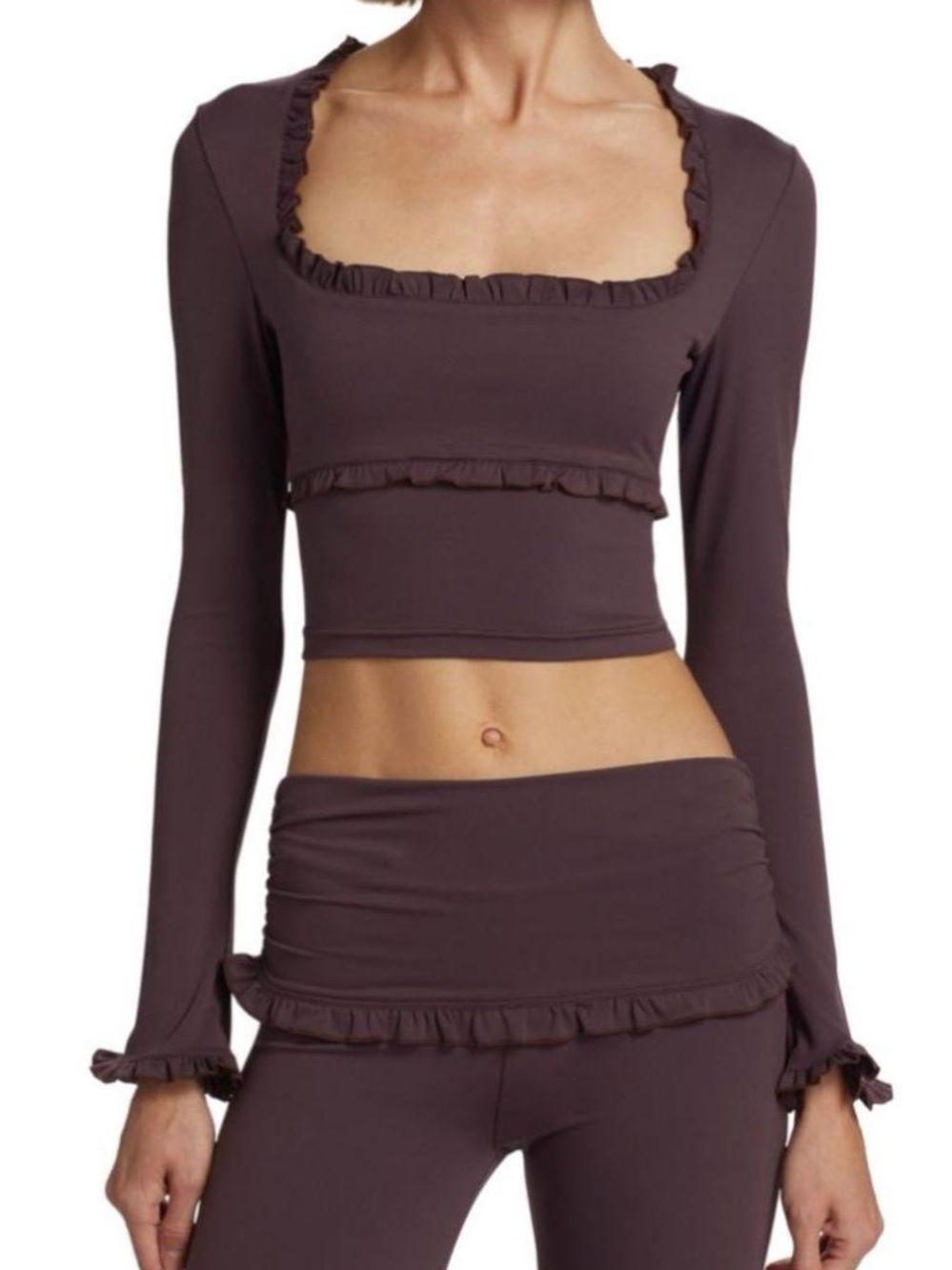 Danielle Guizio fleur ruffle top NWT
